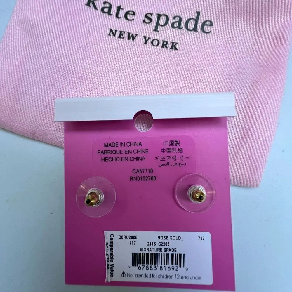 Kate Spade Everyday Spade Metal Studs - Picture 4 of 4